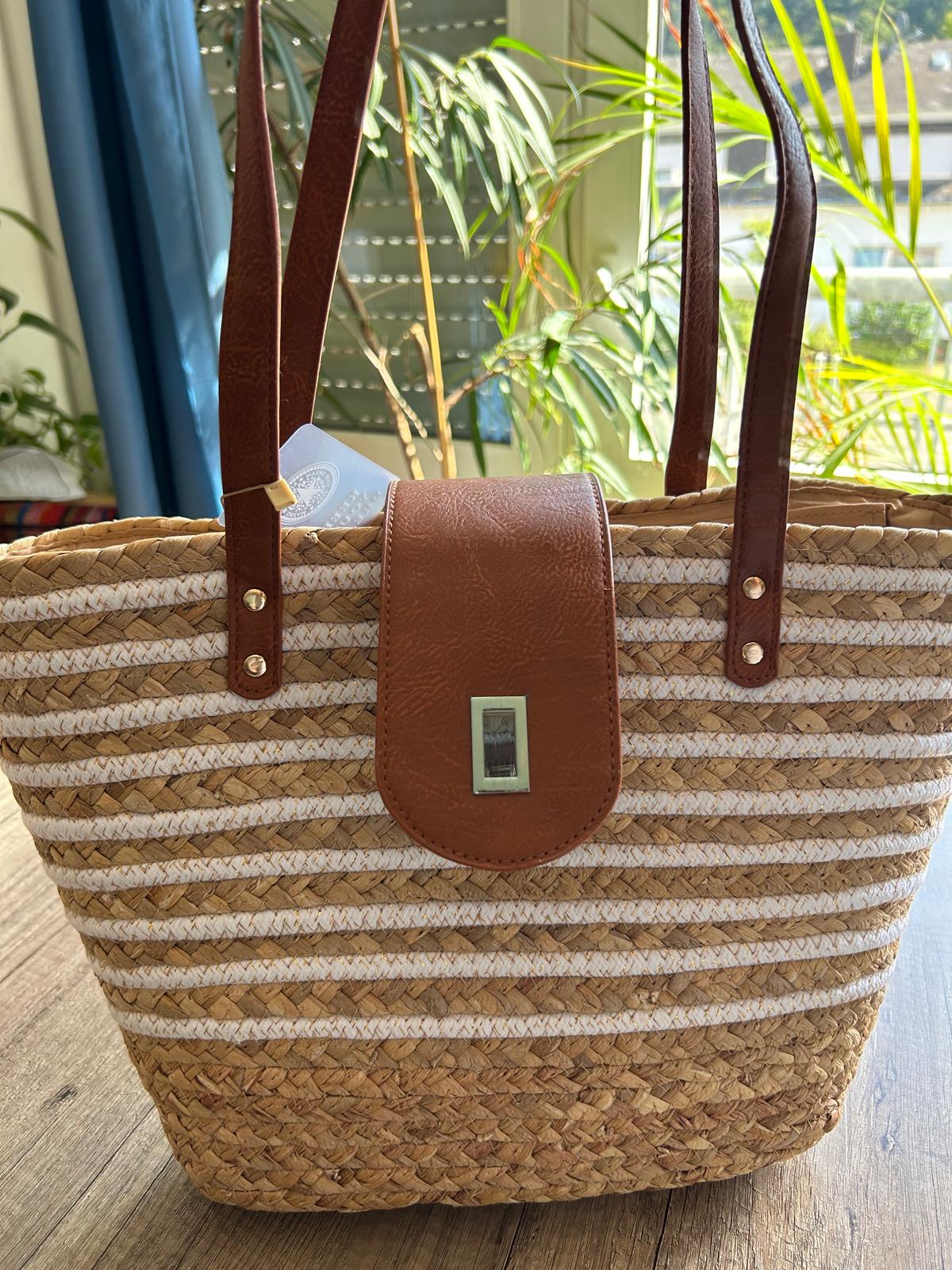 Natürliche Strohtasche