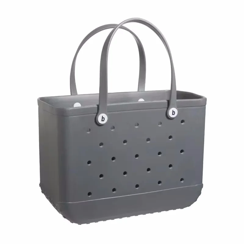 2025 EVA Beach bag XL Large Silicon Shoulder Beach bag Eva Waterproof Supermarket Shopping Travel Luxury Beach Bag