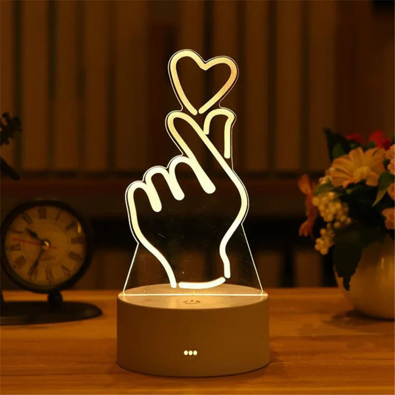 3D Lamp Acrylic USB LED