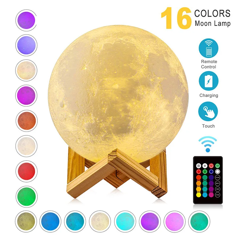 3D Mond Lampe