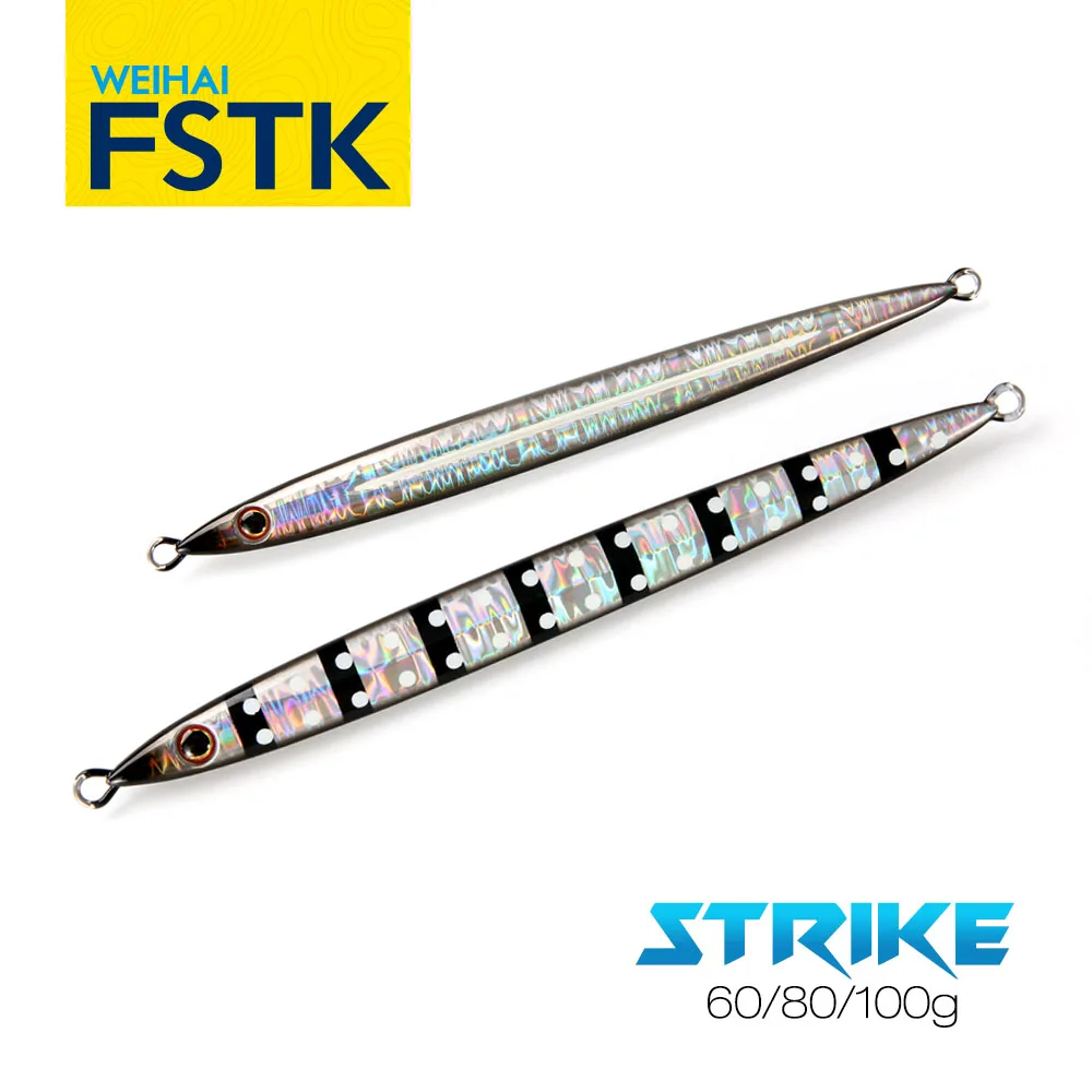 FSTK Fast Sinking Shore Jigging GEKIT Strike Jig 60g80g100g Gekito Metal Jig Long Cast Sea Fishing Lure Seawater Artificial Bait