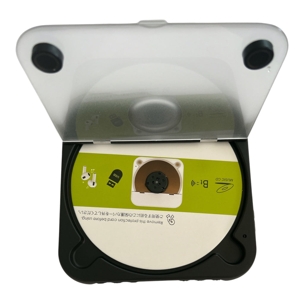 Tragbarer Bluetooth CD-Player (Modell KC-918) mit integrierten Lautsprechern & Zubehör
