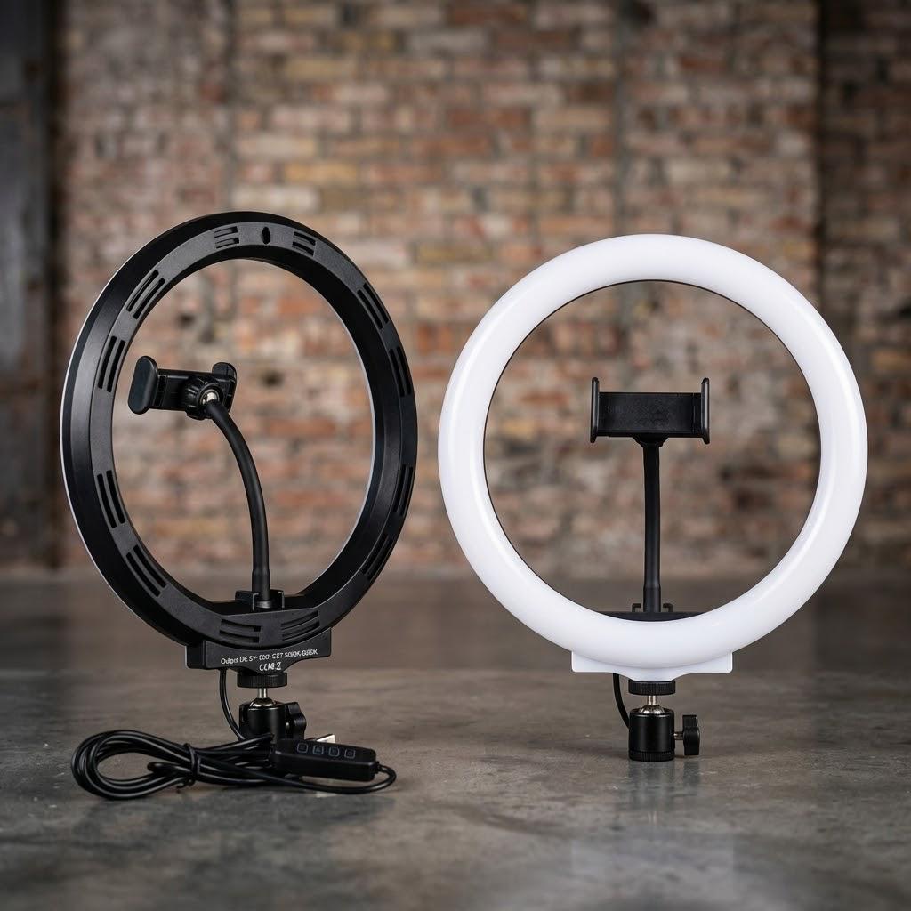 QX-260 LED Ringlicht 10 Zoll (26 cm) mit Smartphone-Halterung