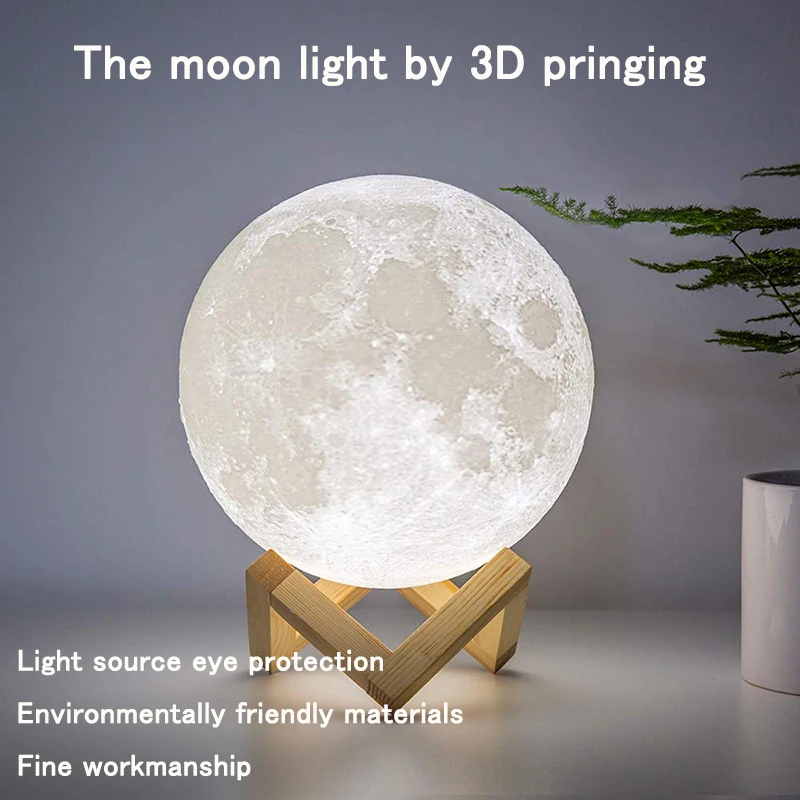 3D Mond Lampe