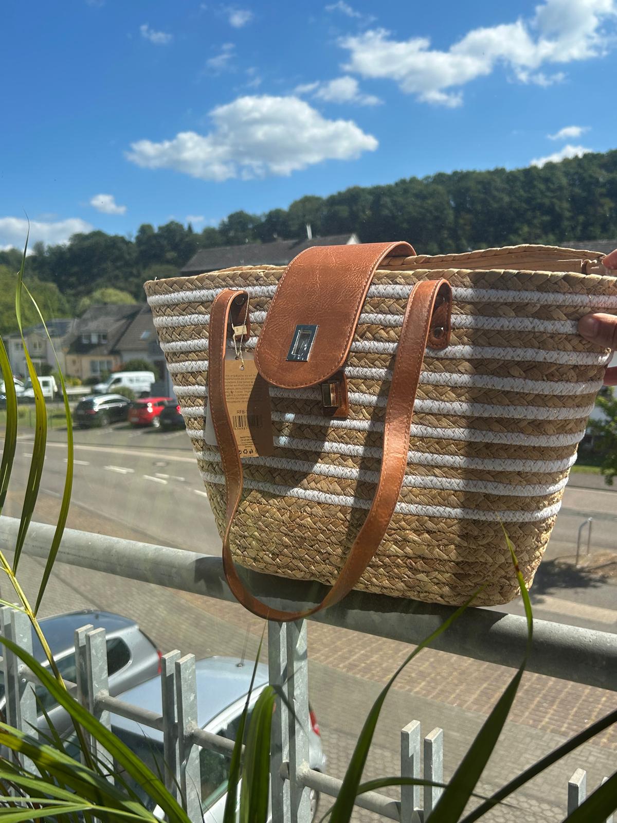Natürliche Strohtasche