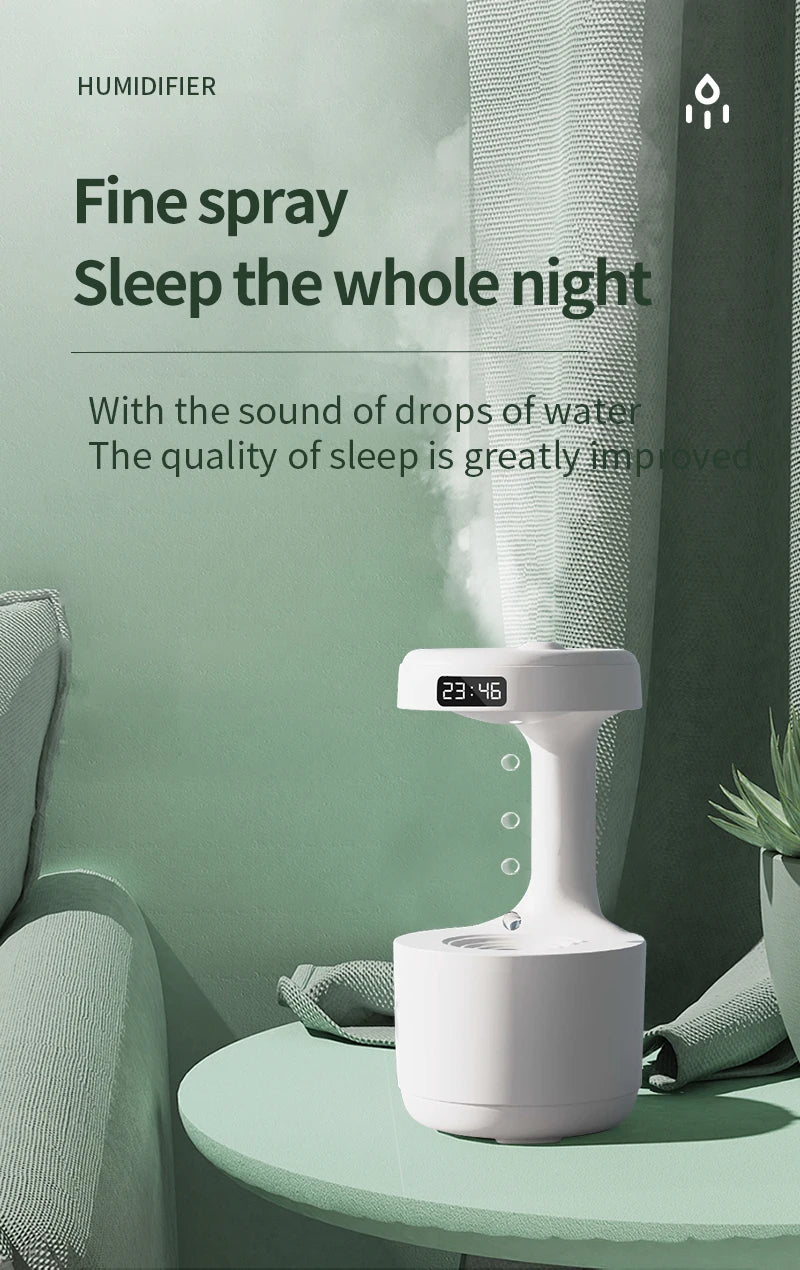 Anti gravity humidifier