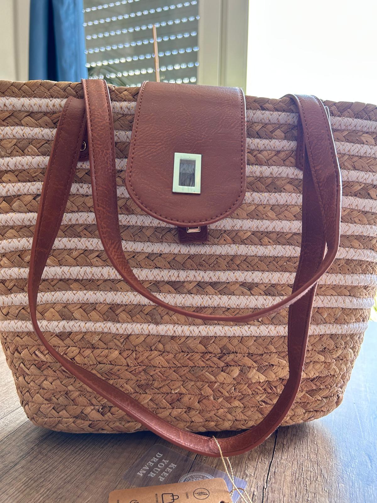 Natürliche Strohtasche