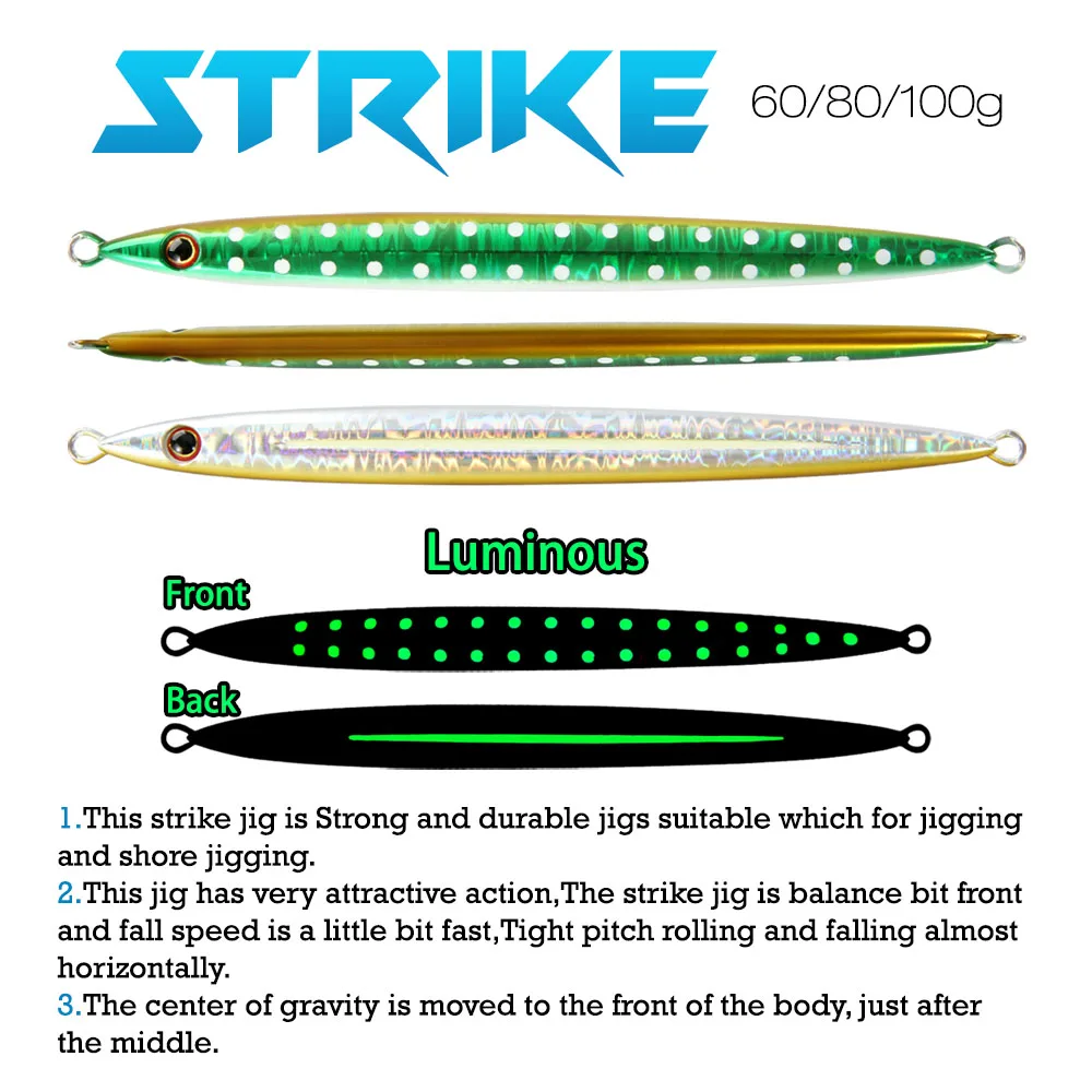 FSTK Fast Sinking Shore Jigging GEKIT Strike Jig 60g80g100g Gekito Metal Jig Long Cast Sea Fishing Lure Seawater Artificial Bait