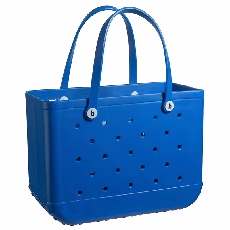 2025 EVA Beach bag XL Large Silicon Shoulder Beach bag Eva Waterproof Supermarket Shopping Travel Luxury Beach Bag