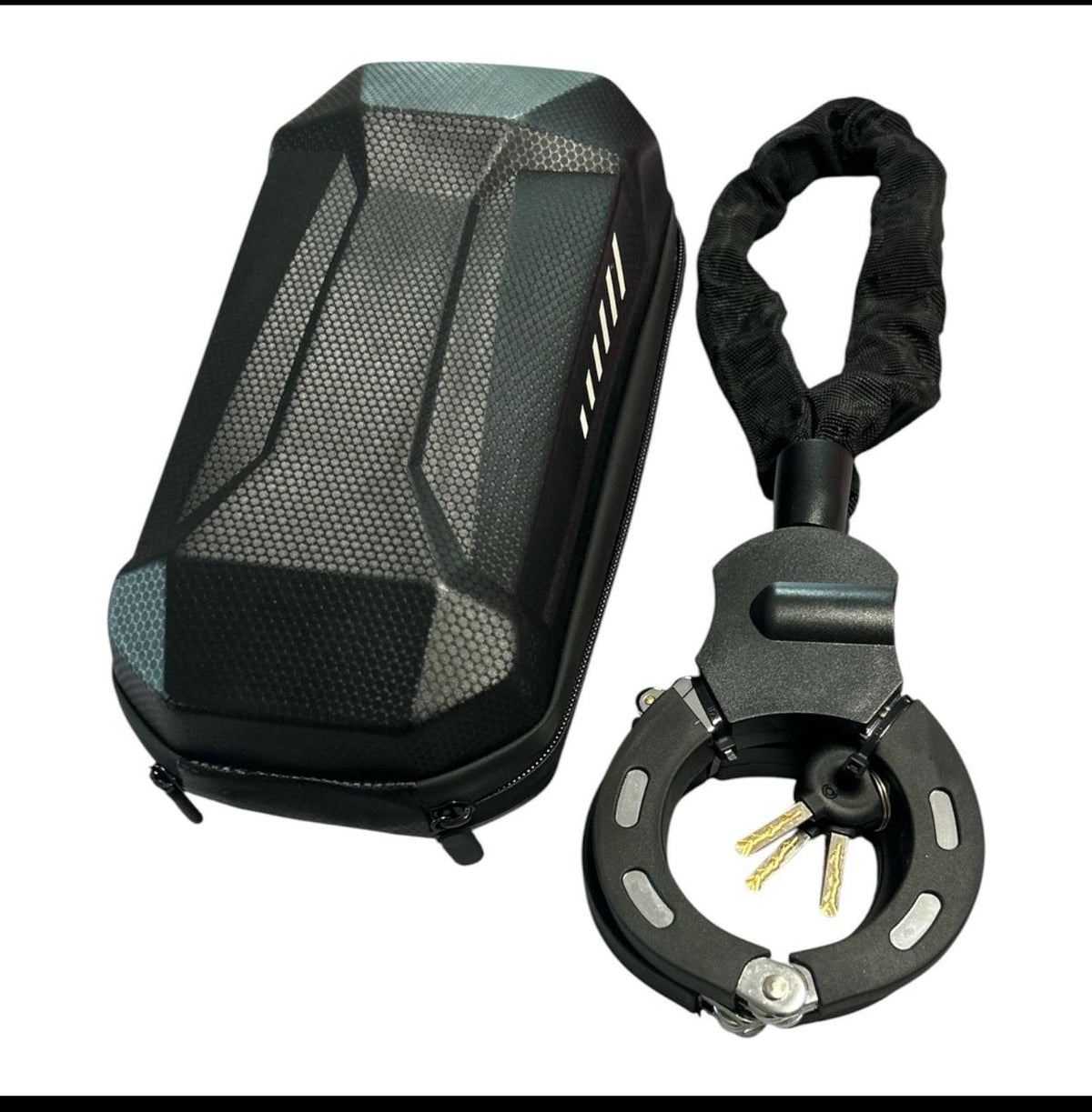 Fahrradschloss-Set mit Hardcase-Tasche &nbsp;Sicherer Handschellen-Fahrradschutz