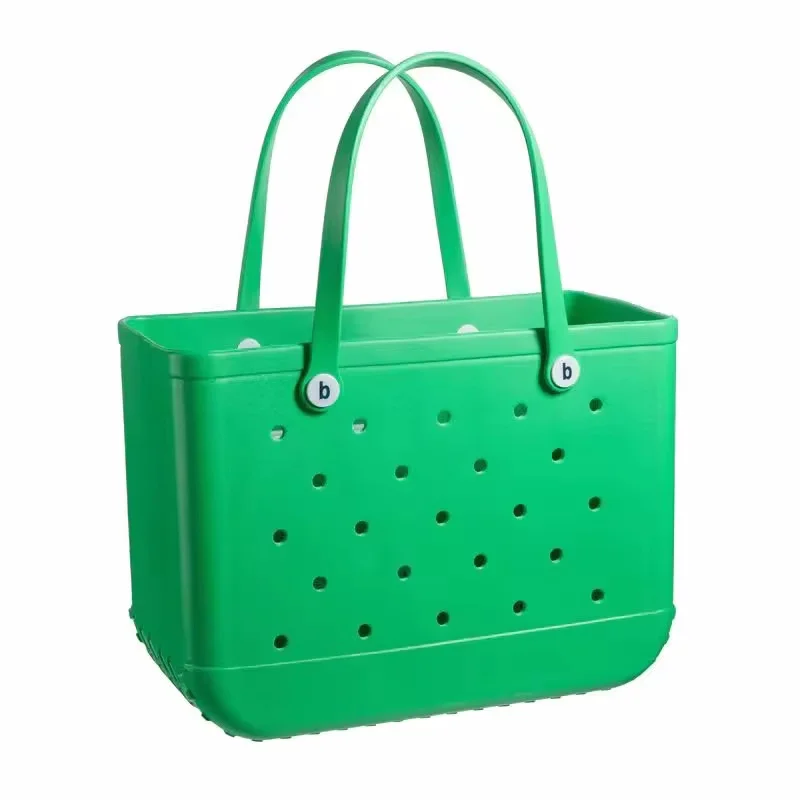 2025 EVA Beach bag XL Large Silicon Shoulder Beach bag Eva Waterproof Supermarket Shopping Travel Luxury Beach Bag