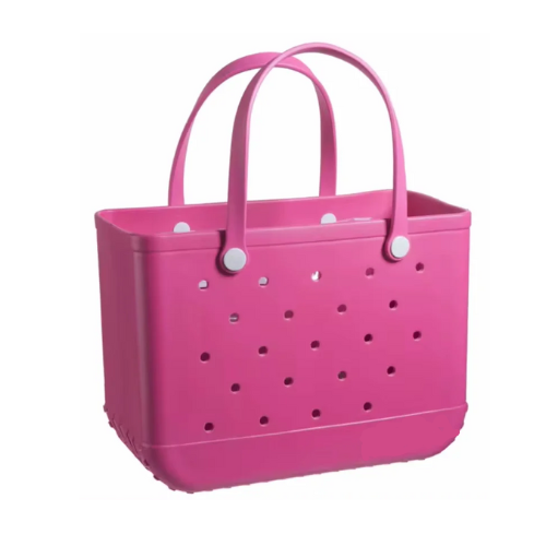 2025 EVA Beach bag XL Large Silicon Shoulder Beach bag Eva Waterproof Supermarket Shopping Travel Luxury Beach Bag