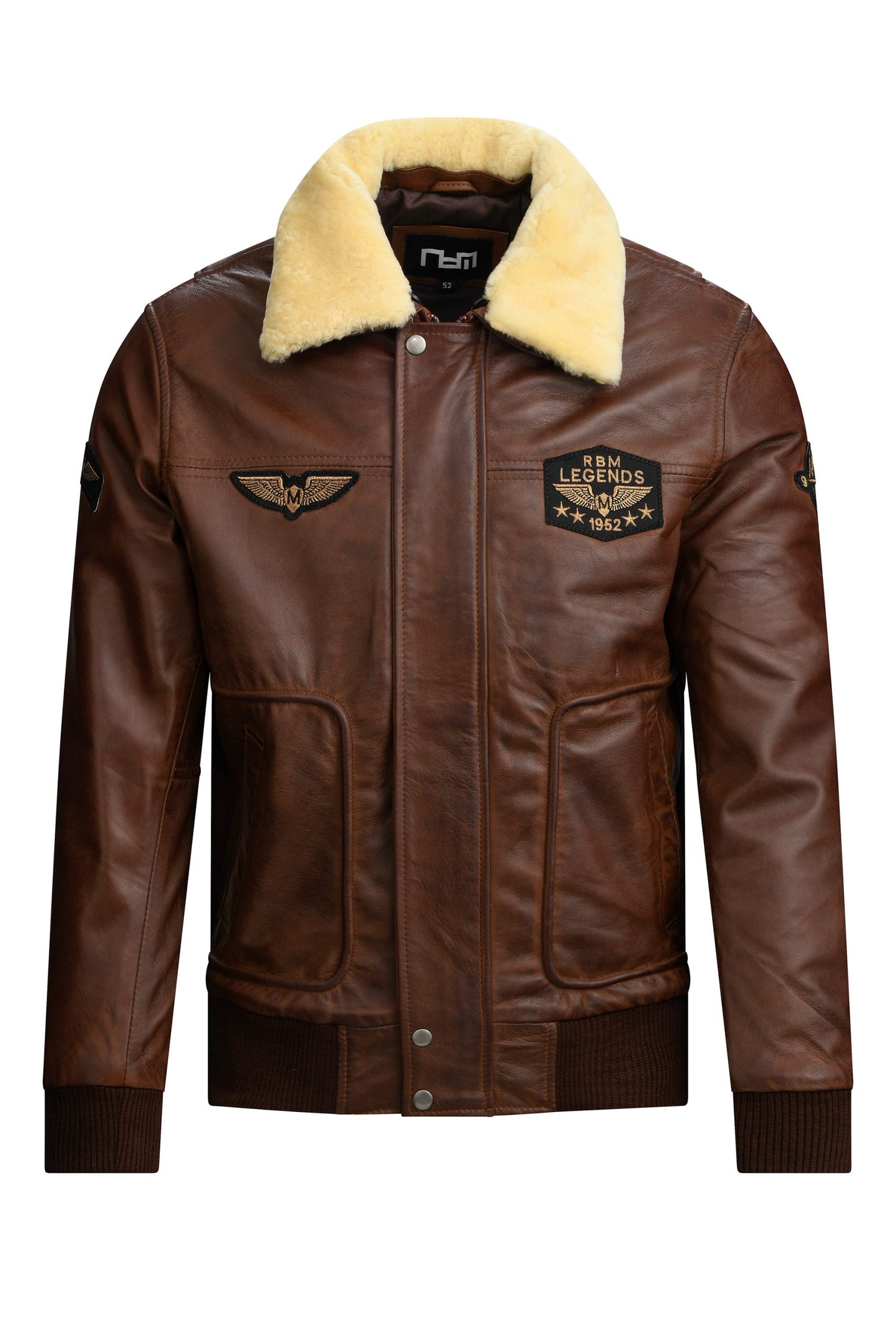 Fliegerjacke Cognac Herren