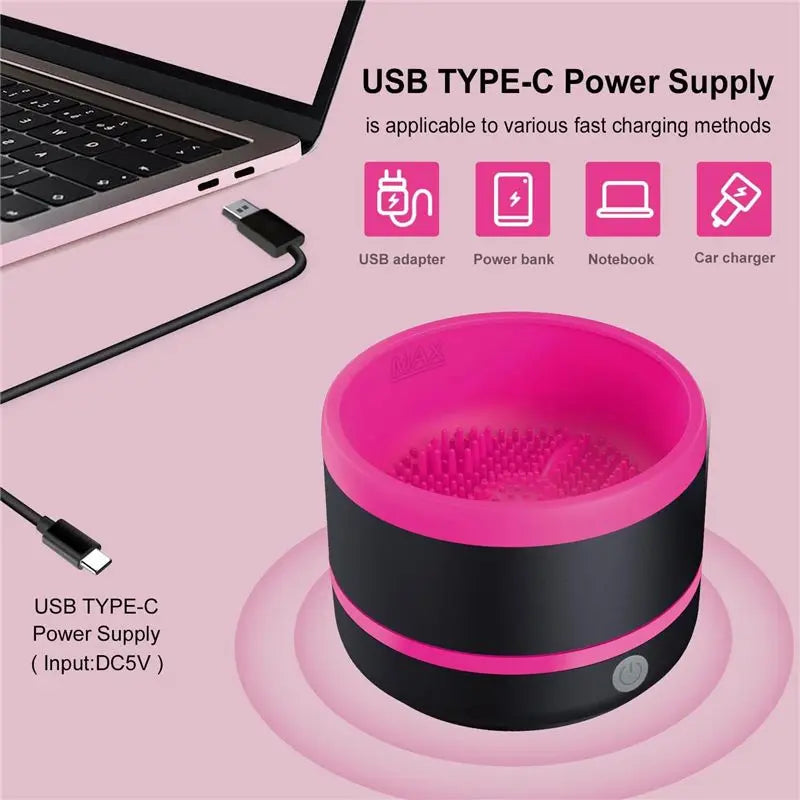 AT21-Paint Brush Cleaner, Electric Paint Brush Cleaner Rinse Cup, Brush For Painting, Artist Brush Cleaning Washer Brush A Durab