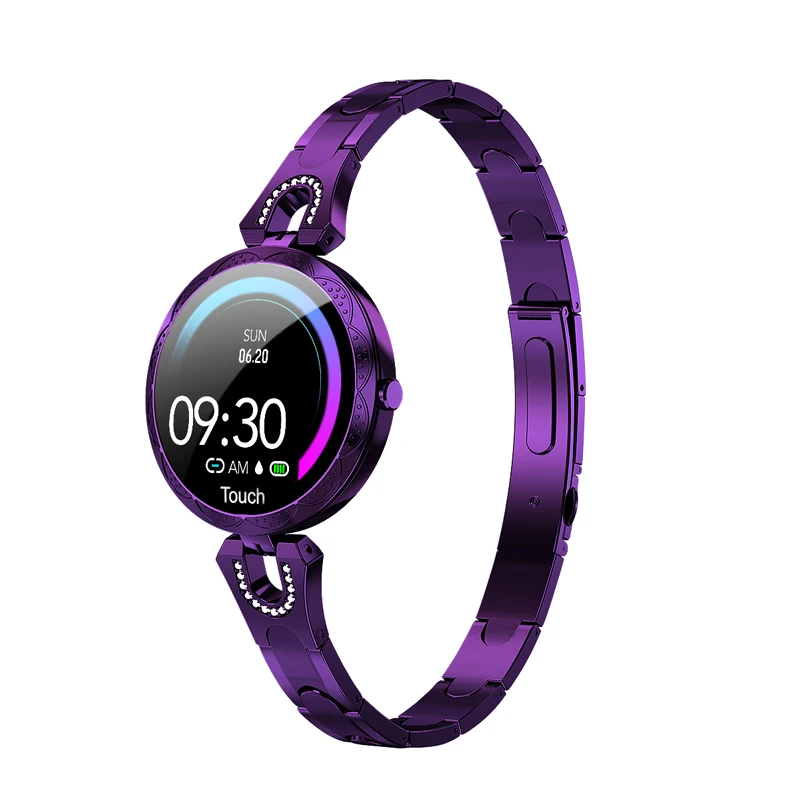 Mode frauen Smart Uhr Wasserdichte Tragbare Gerät Herz Rate Monitor Sport Smartwatch für Frauen Damen