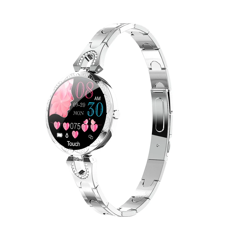 Mode frauen Smart Uhr Wasserdichte Tragbare Gerät Herz Rate Monitor Sport Smartwatch für Frauen Damen