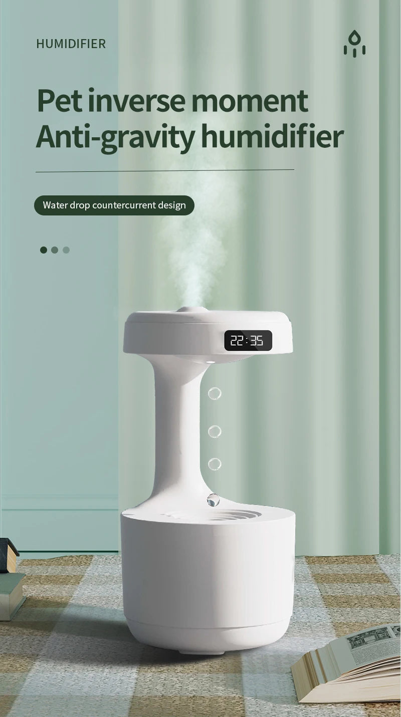 Anti gravity humidifier